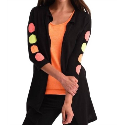 Women's Polkadot 3/4 Sleeve Cardigan - ANGEL