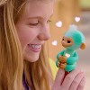 Fingerlings 2023 NEW Interactive Baby Monkey Reacts to Touch 70+ Sounds & Reactions Charlie Purple - image 2 of 4