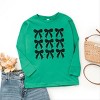 The Juniper Shop Coquette Black Bows Collage Distressed Youth Long Sleeve Tee - 3 of 4