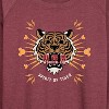 Women's - Disney - Spirit of the Tiger Lightweight French Terry Wide Neck Long Sleeve Shirt - 2 of 4