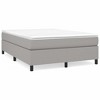 vidaXL Box Spring Bed Frame Light Gray 53.9 in.x74.8 in. Full Fabric - 2 of 4