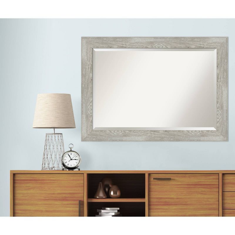 Dove Graywash Framed Bathroom Vanity Wall Mirror - Amanti Art, 5 of 8