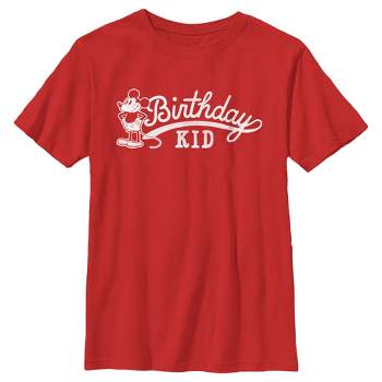 Boy's Mickey & Friends Retro Birthday Kid T-Shirt