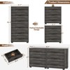 Aheaplus Closet Storage Cabinet 2 Set with 6 Drawers, Night Stand with Storage, 6-Drawers Dressers - 4 of 4