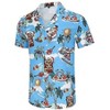 Men's Hawaiian Short - Sleeve Shirt, Classic Aloha Button - Down, Casual Beach Party Vacation Top - 2 of 4