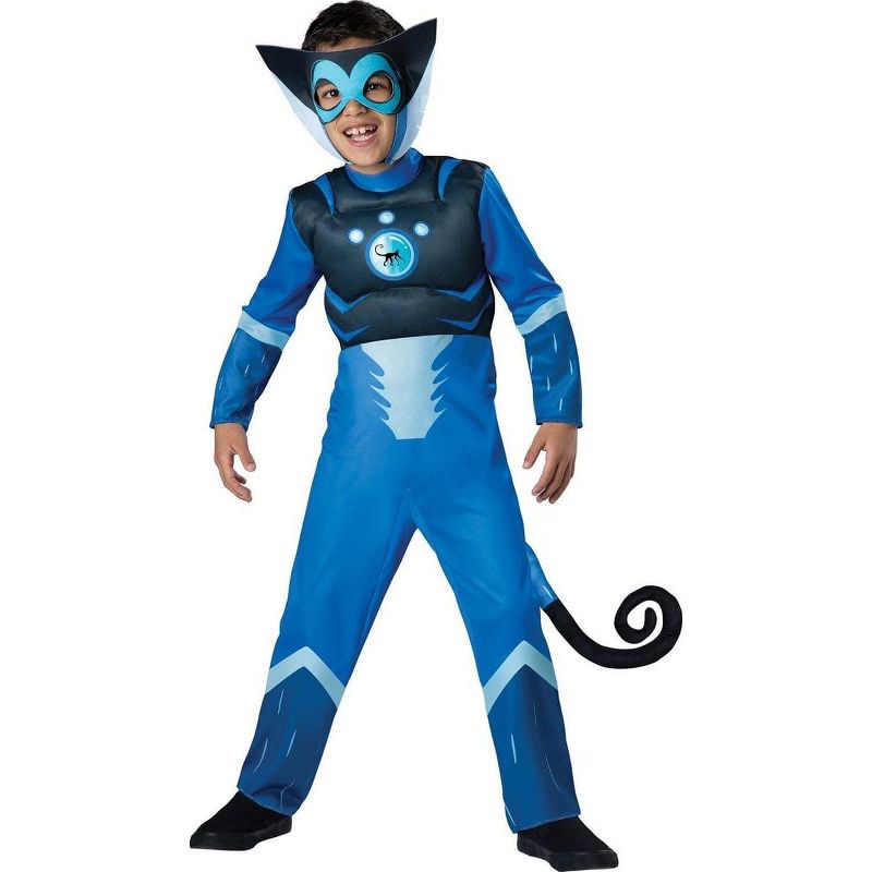 Incharacter Wild Kratts Child Muscle Chest Costume Blue Martin Kratt Spider Monkey, 1 of 2