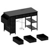PAGED 47" Office Desk with 7 Fabric Drawers,Home Office Desk with Power Outlet and Large Side Pocket,Writing Desk for Home,Office - 4 of 4