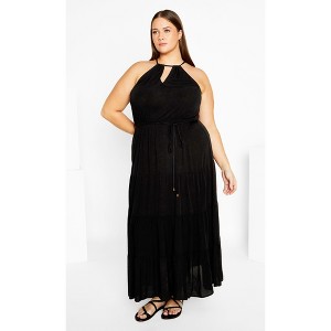 CITY CHIC | Women's Plus Size  Stacey Maxi Dress - black - 26W - 1 of 4