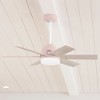 Hunter 44" Pacer Lighted Ceiling Fan Blush Pink Finish - Modern Rustic Design with Integrated LED and Handheld Control - 3 of 4