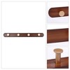 REGALWOVEN Entryway Bathroom Bedroom Metal Wood Coat Hat Hook Rack - image 3 of 4