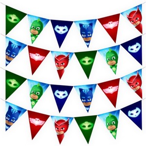 Treasures Gifted PJ Masks Pennant Banner - PJ Masks Party Supplies - 2 Pack - 1 of 4