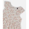 Deux par Deux Girl Printed Organic Cotton Tunic and Leggings Set White with Pink Flowers - 4 of 4