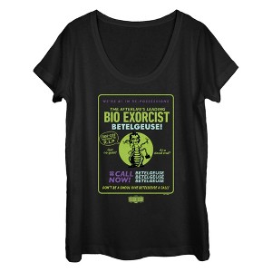 Women's Beetlejuice Beetlejuice The Afterlife's Leading Bio Exorcist T-Shirt - 1 of 4