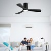 TOBILI Hot sales Ceiling Fan with Lights 42 Inch Flush Mount Ceiling Fan, ABS Blades Modern Outdoor Ceiling Fans for Bedroom/Farmhouse/Patio/Indoor - 2 of 4