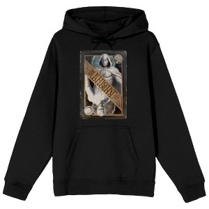 Marvel Comic Moon Knight Disney Plus Graphic Men's Black Hoodie - 1 of 2