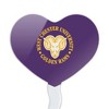 West Chester University Primary Logo Heart Love Cupcake Picks Toppers Decoration Set of 6 - 2 of 4