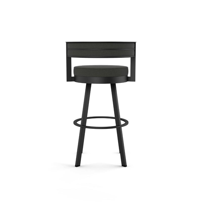 Amisco Browser Upholstered Counter Height Barstool Gray/Black, 4 of 8