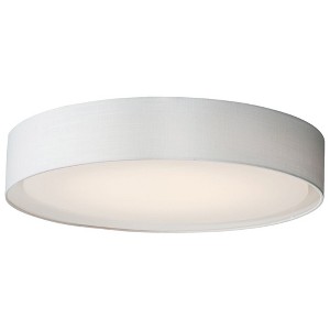 Maxim Lighting Prime 1 - Light Flush Mount in  White Linen - 1 of 4
