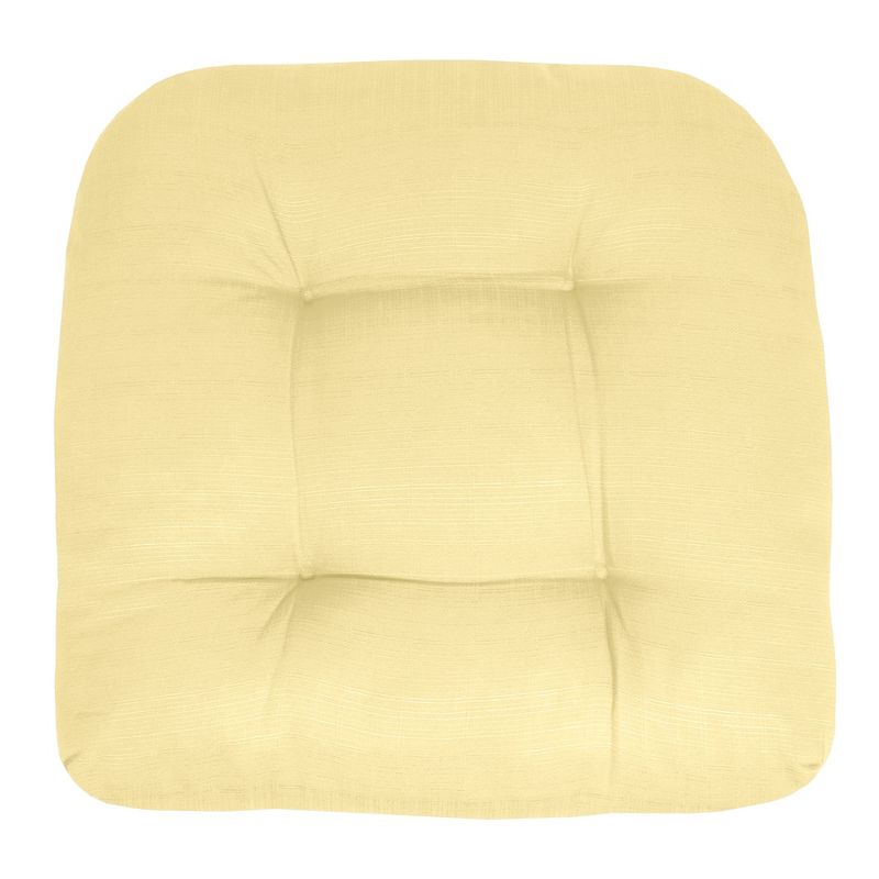 Patio Cushions Outdoor Chair Pads Thick Fiber Fill Tufted 19" x 19" Seat Cover by Sweet Home Collection™, 3 of 6