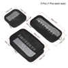 Unique Bargains Nylon Mesh Zipper Portable Travel Home Storage Makeup Bags 3 Pcs - 2 of 3