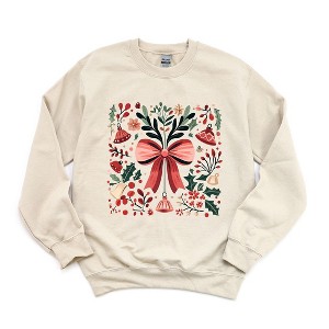 Simply Sage Market Women's Graphic Sweatshirt Coquette Holly Jolly - 1 of 4