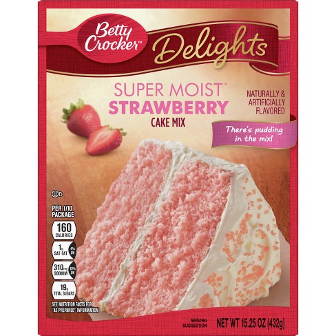 Betty Crocker Super Moist Strawberry Cake Mix - 15.25oz - image 1 of 4