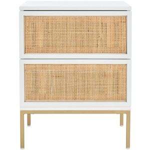 Zadie 2 Drawer Rattan Nightstand - NST5007 - Safavieh - 1 of 4