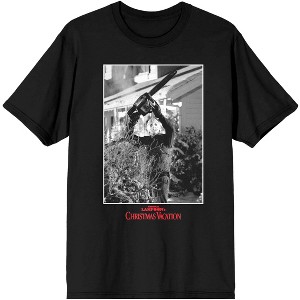 National Lampoon's Christmas Vacation Clark Trimming the Tree Men's Black Graphic Tee - 1 of 1
