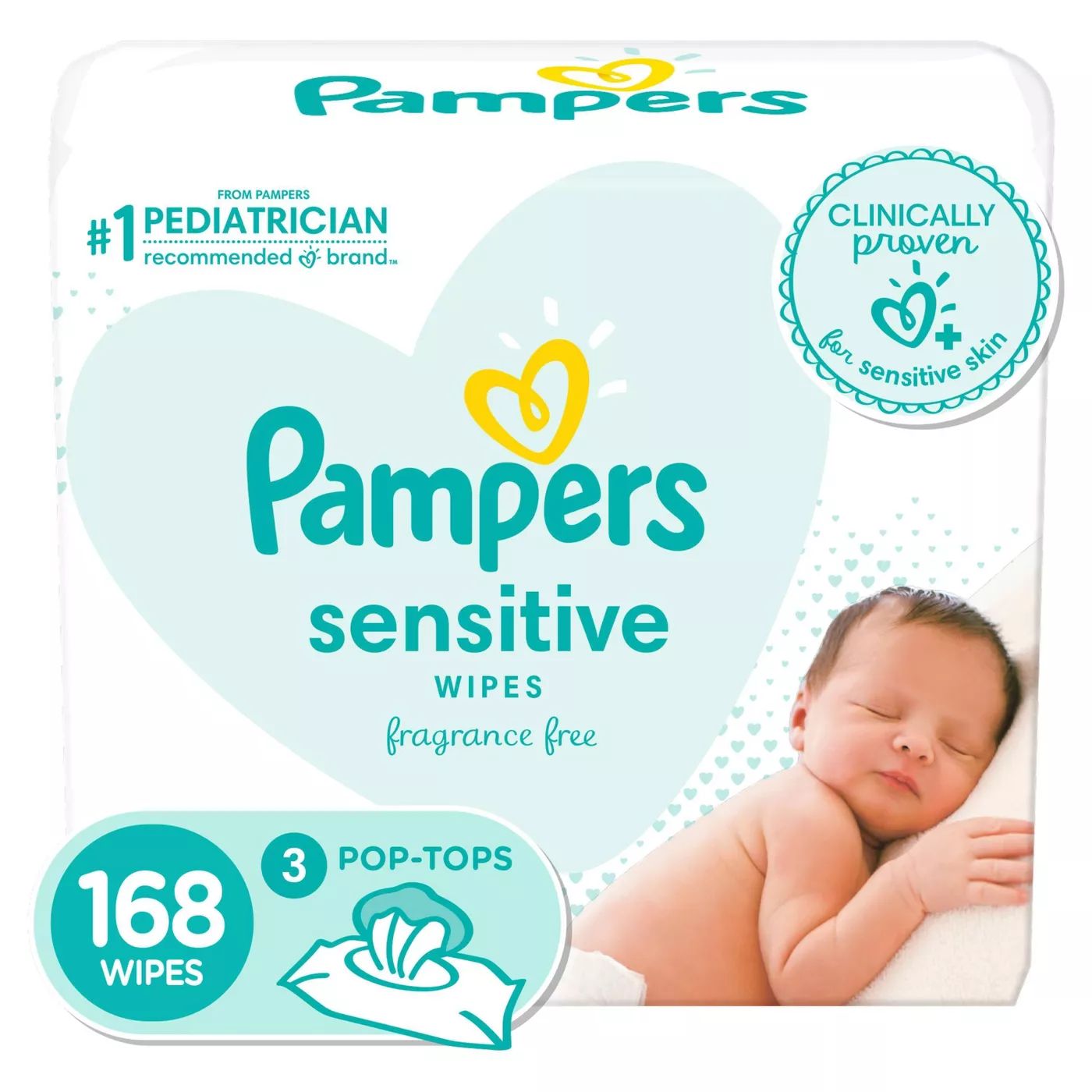 Pampers Sensitive Wipes (Select Count) - image 1 of 16