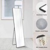 Floor Standing Mirror, Wall Mirror with Stand Aluminum Alloy Thin Frame - 4 of 4
