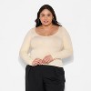 Women's Long Sleeve Seamless Squareneck Blouse - Wild Fable™ - 2 of 3