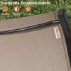 Pellebant 2 Pcs Patio Swivel Dining Chairs with Sunbrella Textilene Mesh Fabric, Outdoor Furniture Gentle Rocker Chair with Back and Arm - 4 of 4