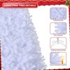 7.5ft White Christmas Tree, Artificial Xmas Tree with 1350 PVC Branch Tips - 4 of 4