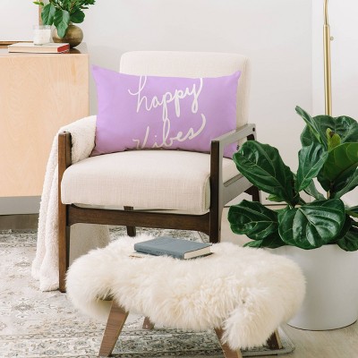 Deny Designs Happy Vibes Throw Pillow - Thumbnail 2