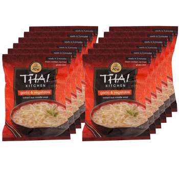 Thai Kitchen Garlic and Vegetable Instant Rice Noodle Soup - Case of 12/1.6 oz