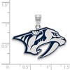 Black Bow Jewelry Sterling Silver Nashville Predators NHL Large Pendant - 2 of 3
