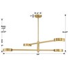 Crystorama Lighting Orson 4 - Light Chandelier in  Modern Gold - 3 of 4