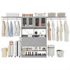 Besiost Set of Two 80"-120"W Closet System with Door and Wooden Drawers - 4 of 4
