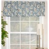 RLF Home Paisley Verveine Tailored 100% Cotton with Fully Lined 3" Rod Pocket Valnance for Windows 50" x 14" Bluejay - 2 of 4