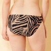 Women's Zebra Print Full Coverage Hipster Bikini Bottom - Shade & Shore™ Brown - 2 of 4
