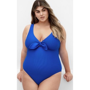 Women's Plus Size Valencia Underwire 1 Piece - cobalt blue | CITY CHIC - 1 of 4