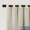 Chenille Solid Room Darkening Back Tab Curtain Single Panel - 4 of 4
