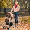 Folding Baby Stroller with Storage Basket and Adjustable Canopy - 2 of 4