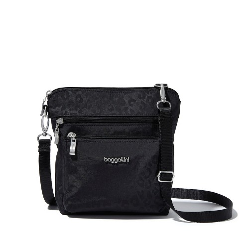 Baggallini Modern Pocket Crossbody Bag - Black Cheetah Emboss : Target