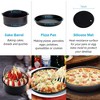 Itopfox 9 Inch Air Fryer Accessories Set with Cupcake Pan, Pizza Pan, Silicone Baking Cup, Recipe Cookbook for 5.3Qt - 6.8Qt Air Fryers - 2 of 4
