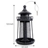 Twinkle Star Copper Wild Bird Feeder Panorama Lighthouse, Hanging Decoration for Garden Yard Outside - 3 of 4