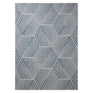 NICOLE MILLER NEW YORK Patio Country Ombre Geo Indoor Outdoor Area Rug - 1 of 4