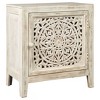 Fossil Ridge Accent Cabinet White - Signature Design by Ashley: Antique Floral Carved, Storage Shelf - 2 of 4