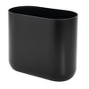 iDesign Set of 2 Small Oval Plastic Bathroom Trash Cans - 3 of 4