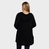 24seven Comfort Apparel Maternity Long Sleeve Draped Rounded Hem Jacket - 2 of 3